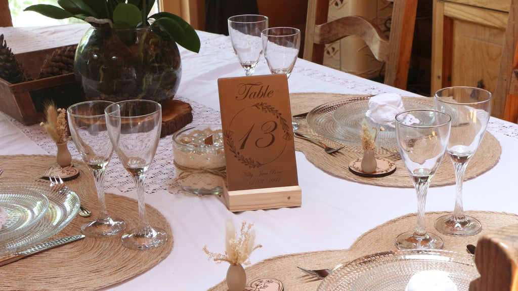 Numéro de table Personnalisable
