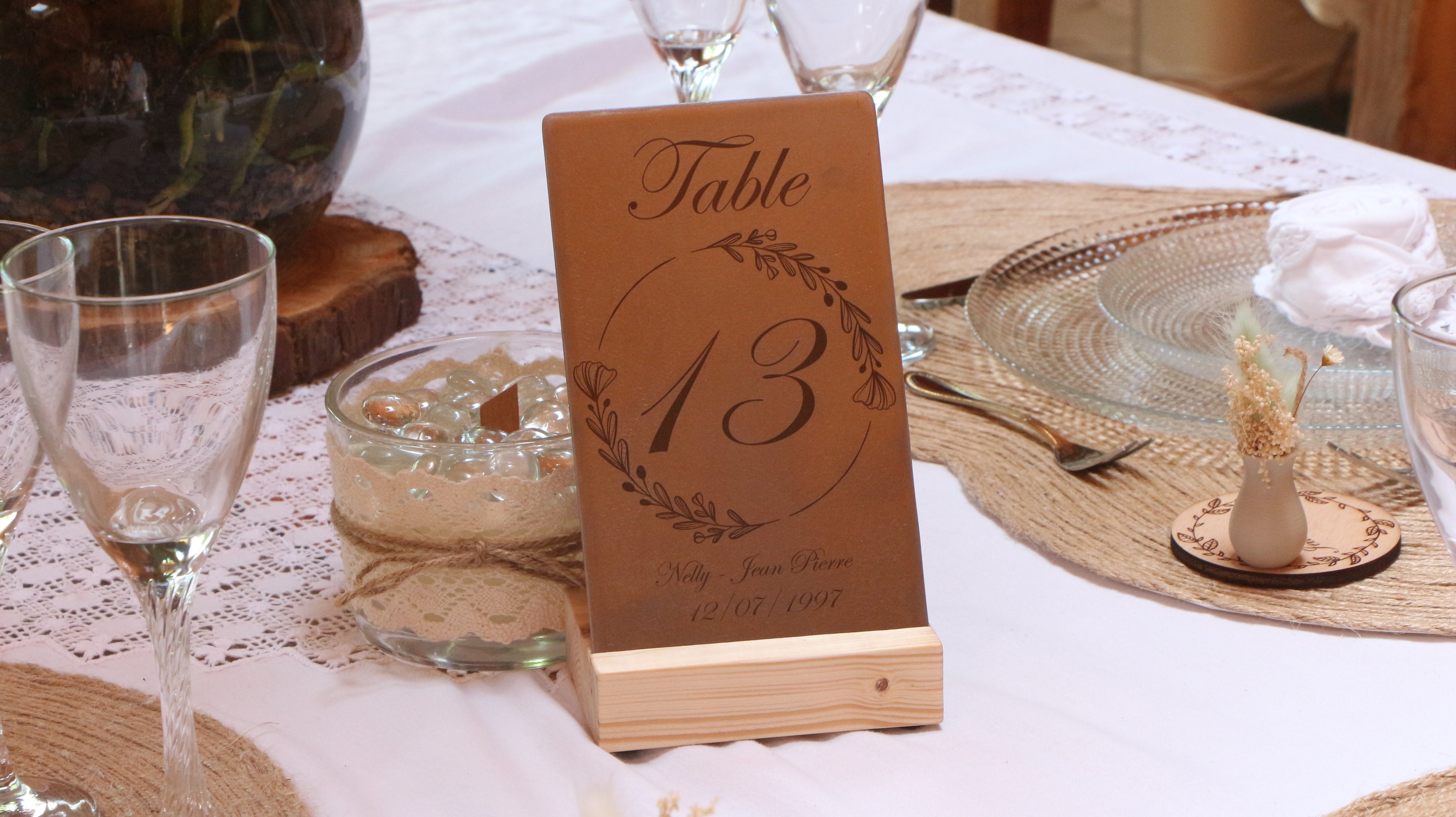 Numéro de table Personnalisable