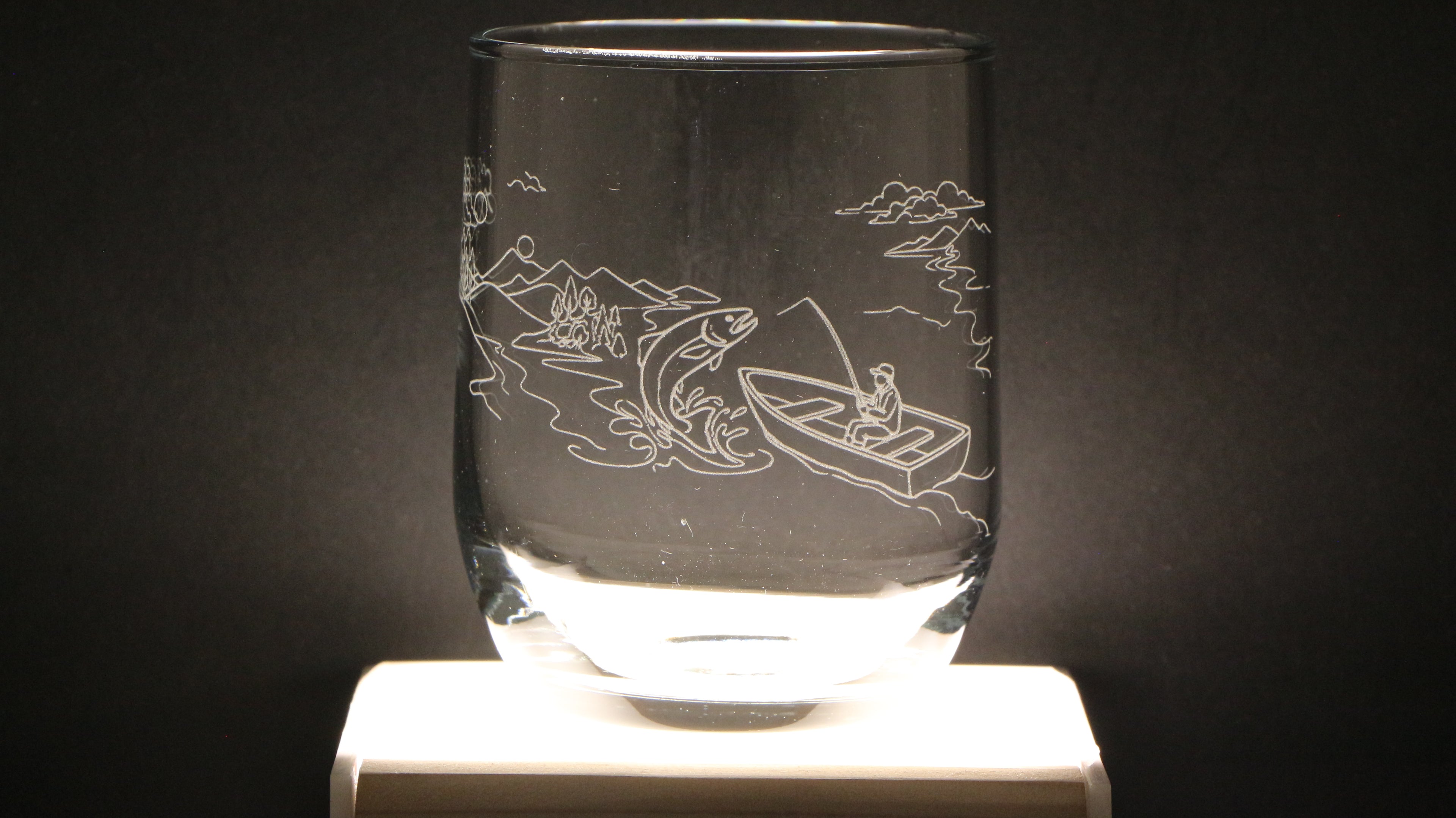 Verres gravés au laser
