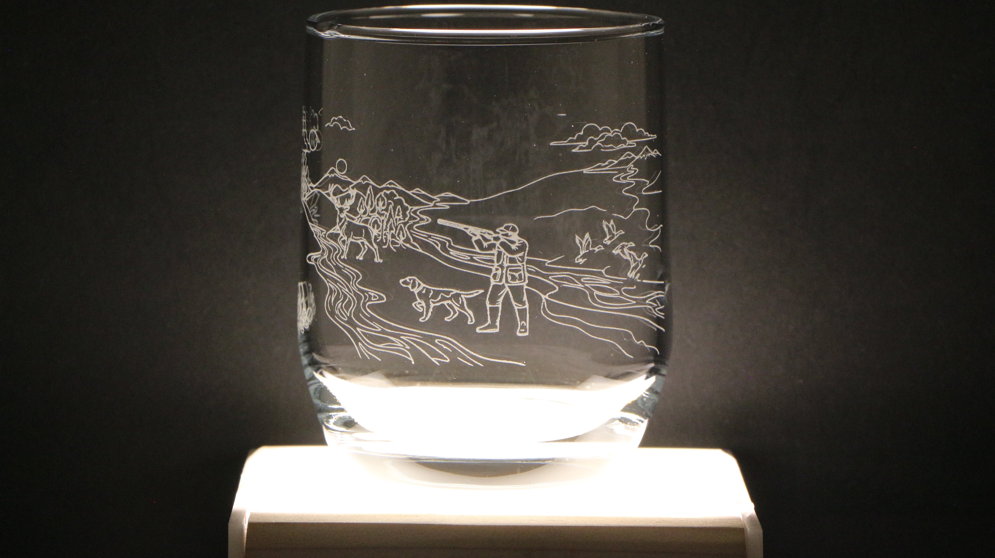 Verres gravés au laser