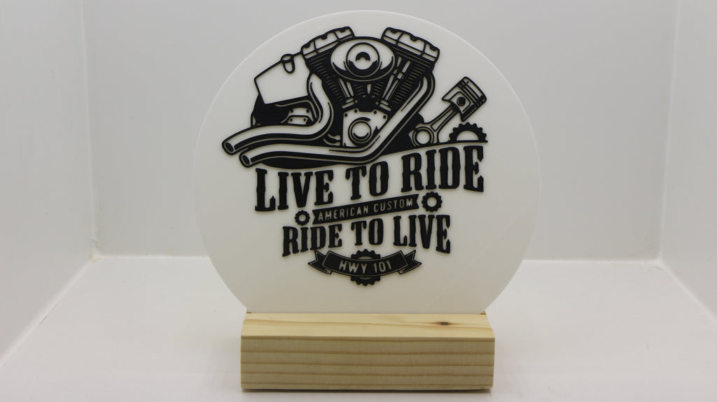 Lampes 3D (thème motard)