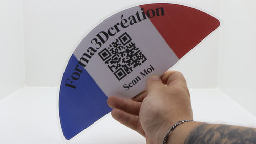 Éventail en papier plastifié